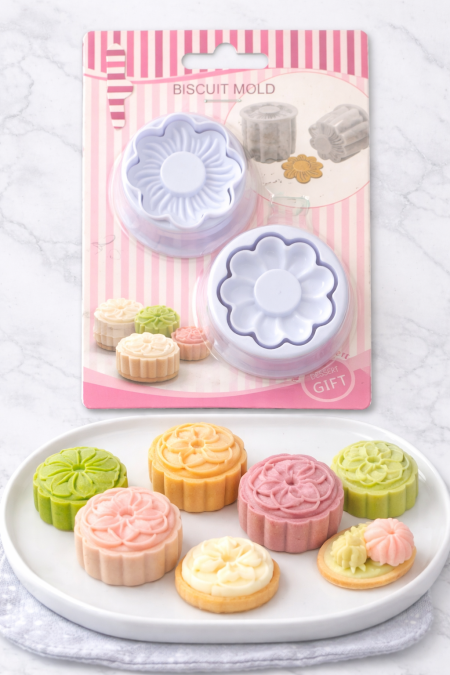 قطاعة كوكيز الوردة الثنائي