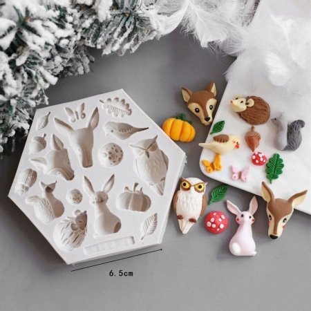 سيليكون حيوانات 🦉🦔🐿️🦊🐇