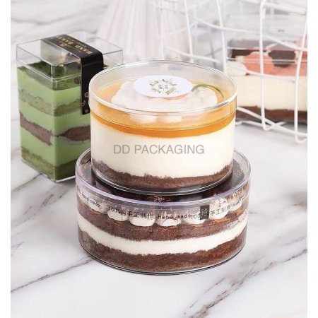 علب اكريليك مدور