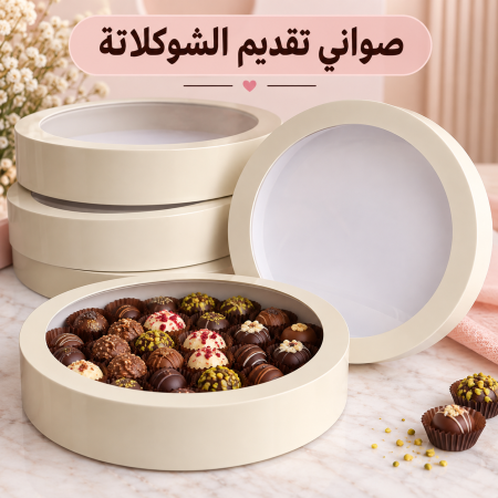 صواني تقديم كرتون مقوى مع غطاء